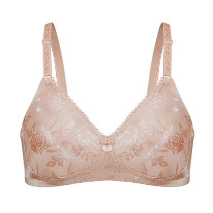 Bestform 5006222 Floral Jacquard Wireless Soft Cup Bra with Lightly-Lined Cups