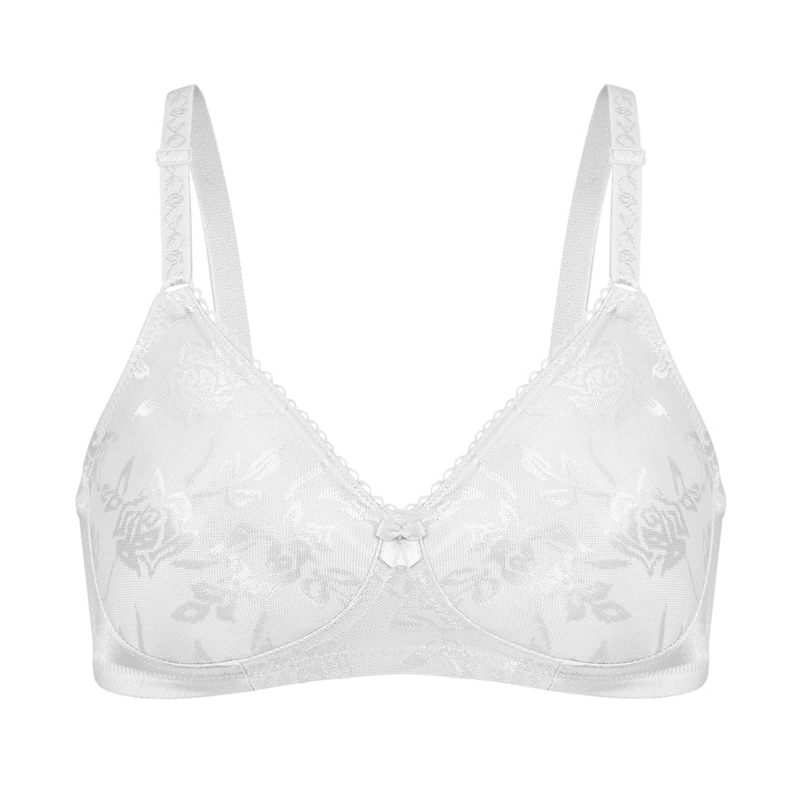 Bestform 5006222 Floral Jacquard Wireless Soft Cup Bra with Lightly-Lined Cups