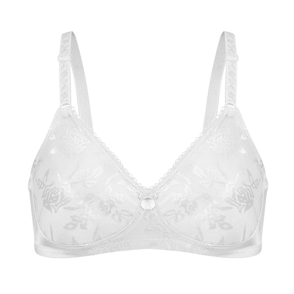 Bestform 5006222 Floral Jacquard Wireless Soft Cup Bra with Lightly-Lined Cups