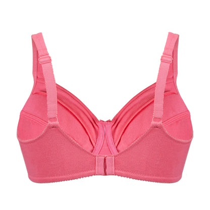 Bestform 5006715 Satin Trim Wireless Cotton Bra with Unlined Cups