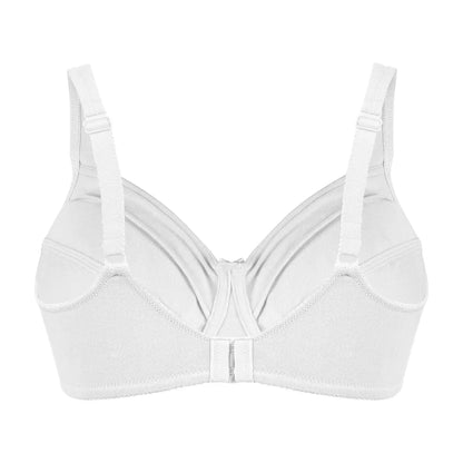 Bestform 5006715 Satin Trim Wireless Cotton Bra with Unlined Cups