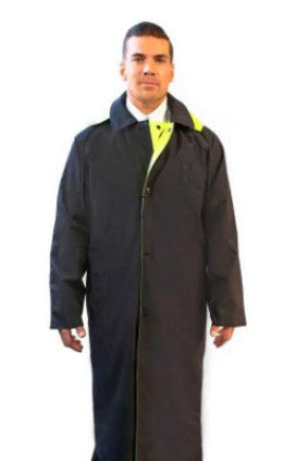 Anchor Uniform 02230 Aqua Control 49" High-Visibility Reversible Raincoat