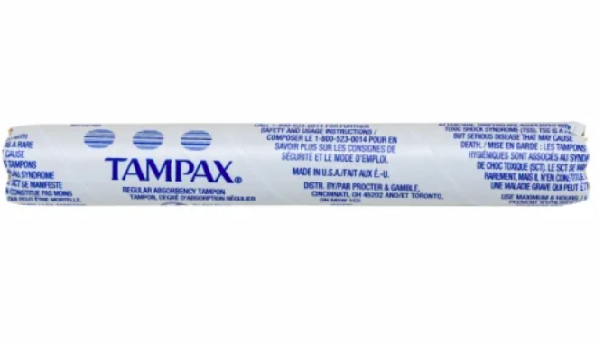 Tampax Tampons with Cardboard Applicator (Vending Machine Tube)