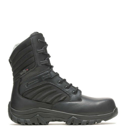 Bates E03886 GX X2 Tall Dryguard Carbon Toe Boots with Side Zipper - Black