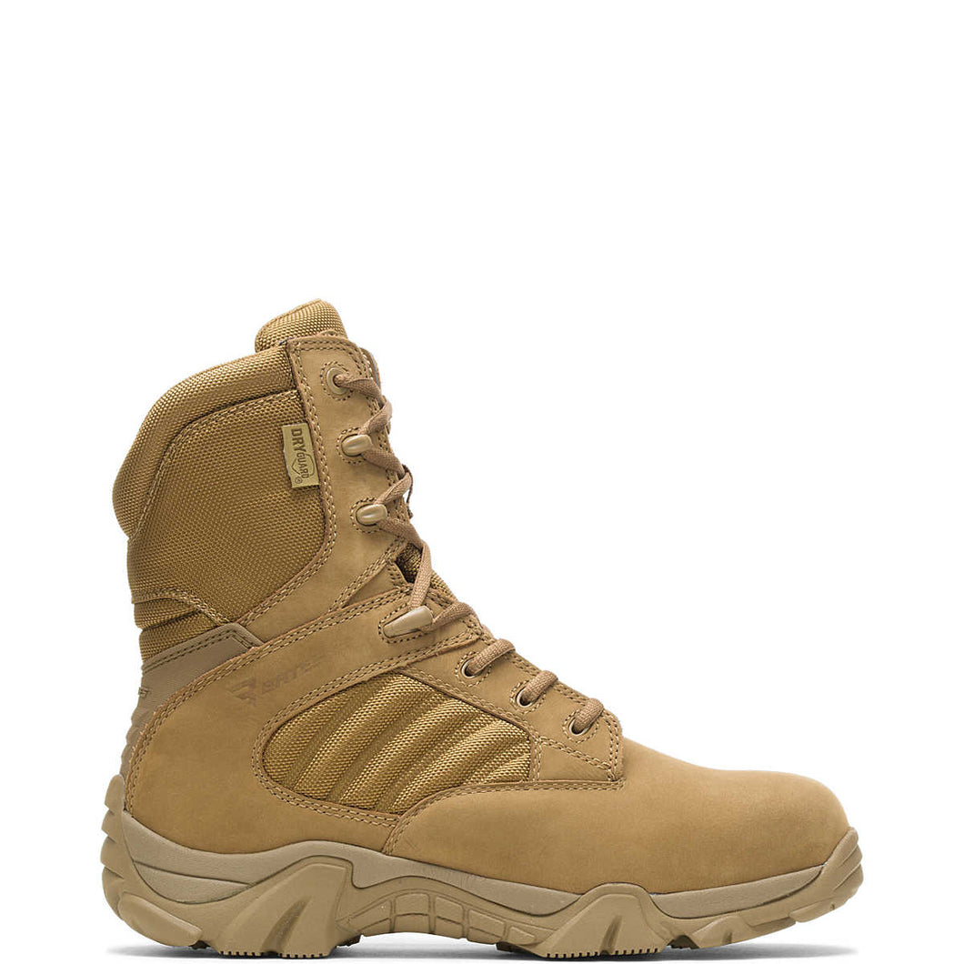 Bates E04272 GX-8 Waterproof Composite Toe Boots with Side Zipper - Coyote Brown