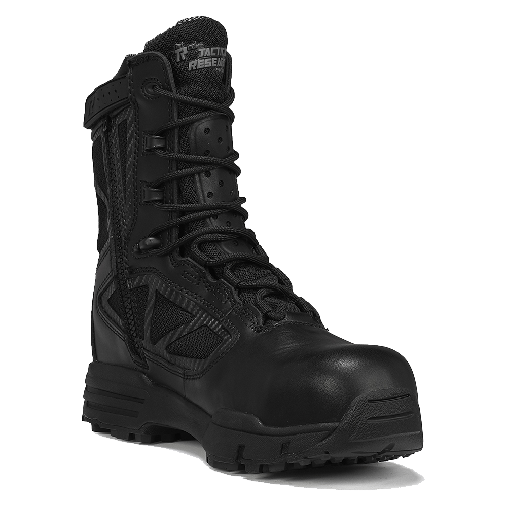 Tactical Research TR998ZWPCT Chrome Waterproof Side Zip Boots with Comp Toe - Black