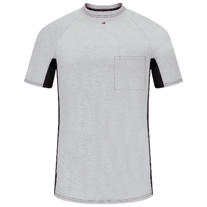 Bulwark MPS4 Men's FR Short Sleeve Base Layer with Concealed Chest Pocket