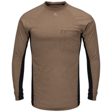 Load image into Gallery viewer, Bulwark MPS8 Men&#39;s FR Long Sleeve Base Layer with Concealed Chest Pocket
