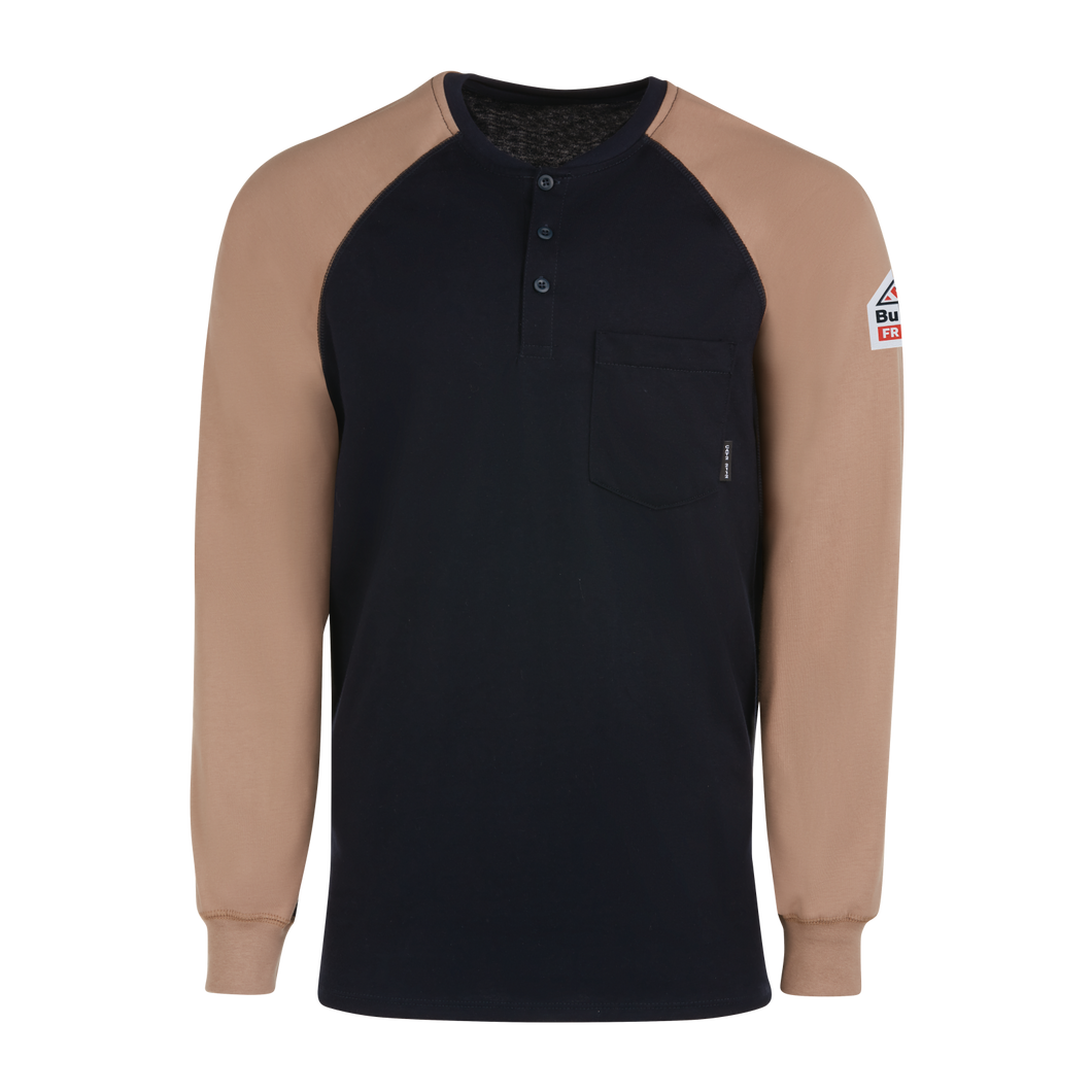 Bulwark SEL4 Men's Lightweight FR Colorblock Henley Shirt