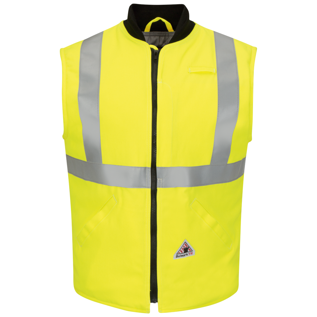 Bulwark VMS4 Men's FR High-Visibility Insulated Vest