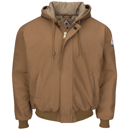 Bulwark JLH6BD Insulated Brown Duck Hooded Jacket (Cat 4 - 48 cal/cm)