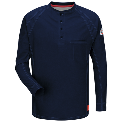 Bulwark QT20 IQ series Flame Resistant Men's Long Sleeve Knit T-Shirt (HRC 2 - 8.2 cal)