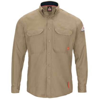 Bulwark QS52-INSECT Men's iQ Series Comfort Woven Long Sleeve Lightweight Shirt with Insect Shield