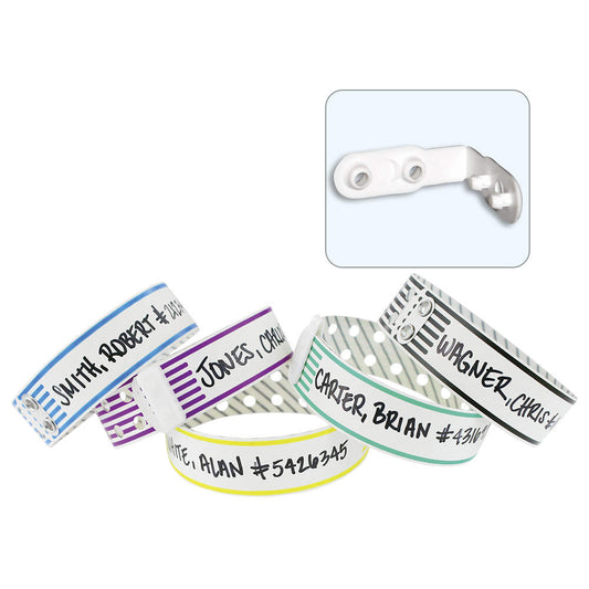 Clincher II Write-On Wristbands for Inmate Identification