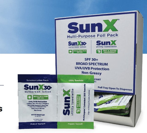 CoreTex Sun X SPF 30+ Broad Spectrum Sunscreen - Single Dose Lotion Packets