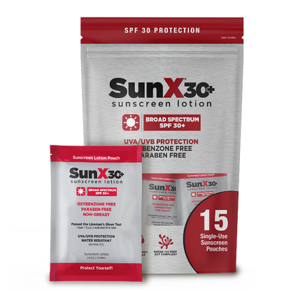 CoreTex Sun X SPF 30+ Broad Spectrum Sunscreen, Single Dose Lotion Packets