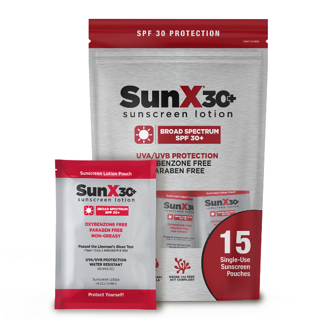 CoreTex Sun X SPF 30+ Broad Spectrum Sunscreen, Single Dose Lotion Packets