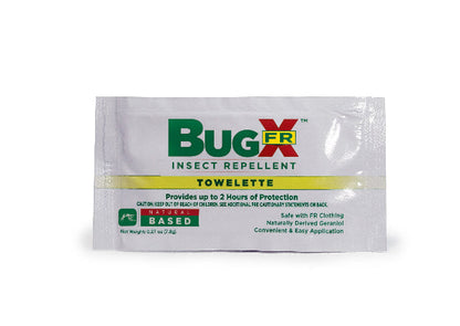CoreTex Bug X FR Insect Repellent without Deet, Single Dose Towelettes