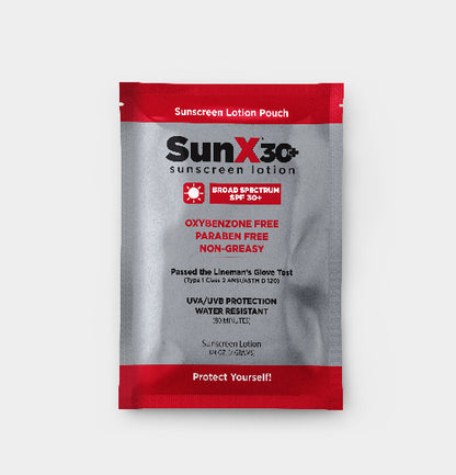CoreTex Sun X SPF 30+ Broad Spectrum Sunscreen, Single Dose Lotion Packets