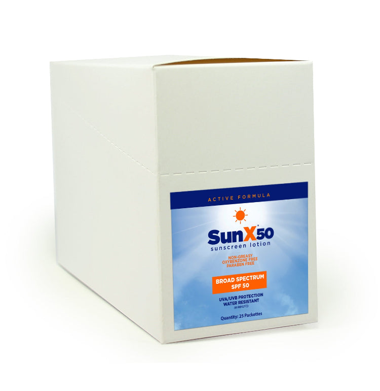 CoreTex Sun X SPF 50+ Broad Spectrum Sunscreen Lotion Packets
