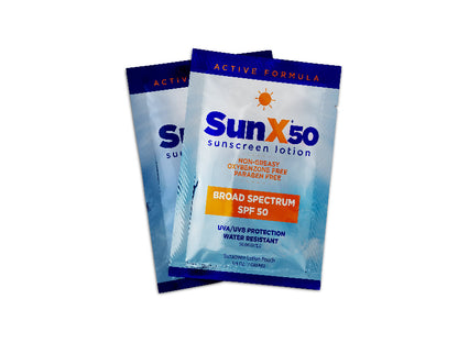 CoreTex Sun X SPF 50+ Broad Spectrum Sunscreen Lotion Packets