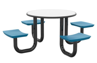 Cortech Durable Anchor Table - 4 Seat, 42" Round Top or Square Top