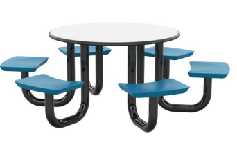 Cortech Durable Anchor Table - 6 Seat, 48" Round Top