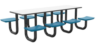 Cortech Durable Anchor Table - 8 Seat, 30"x96" Rectangle Top