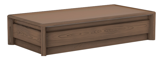 Cortech 210 Sequoia Molded Wood Grain Behavioral Health Bed
