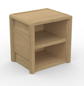 Cortech 215 Sequoia Molded Wood-Grain Night Stand