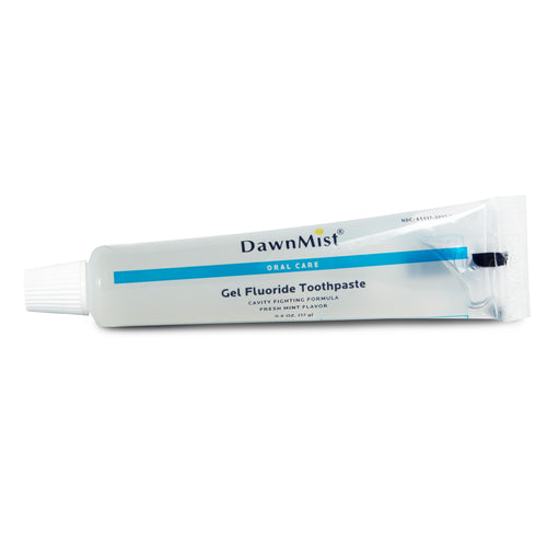 Dawn Mist GTP4654 Toothpaste 0.6 oz. Clear Gel Plastic Tube (Case)
