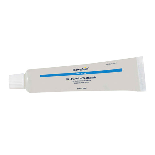 Dawn Mist GTP4661 Toothpaste 0.85 oz. Clear Gel Plastic Tube (Case)