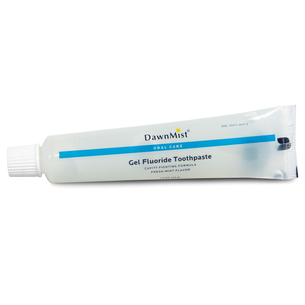 Dawn Mist GTP4678 Toothpaste 1.5 oz. Clear Gel Plastic Tube (Case)