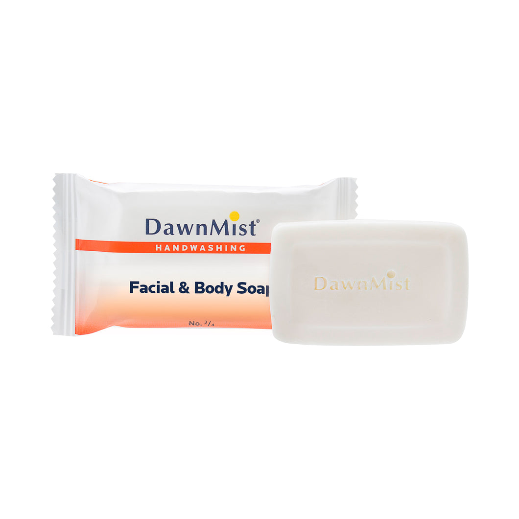 Dawn Mist SP75-500 Bath and Body Bar Soap, Size #3-4, Individually Wrapped (Case)
