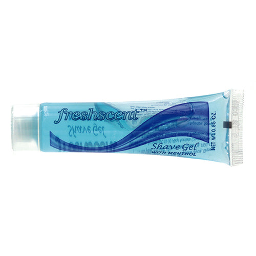 Freshscent FSG85 0.85 oz Shave Gel Tube (clear tube)