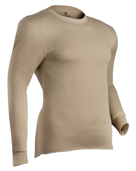 Indera Mills 985LS Military Weight Fleeced Polyester Thermal Long Sleeve Shirt