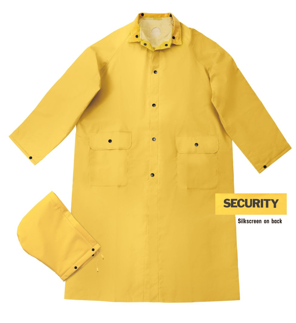 Liberty Uniform 580MYE Men's Yellow PVC-Poly Police-Security Raincoat with 