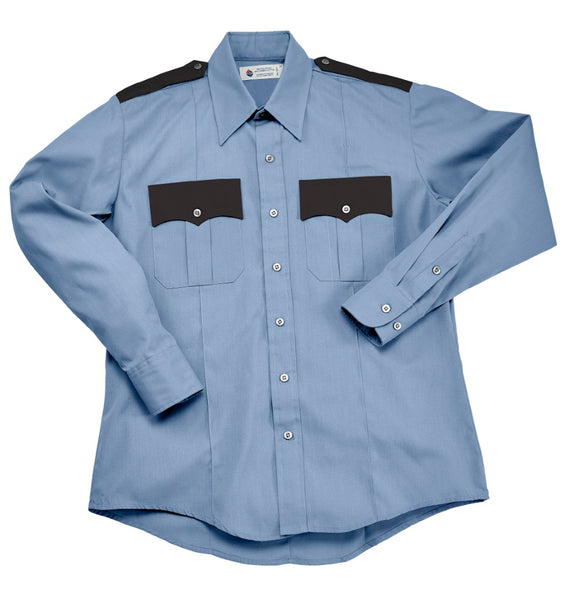 Liberty Uniform 746M Men's L/S Poplin Two-Tone Police Shirt