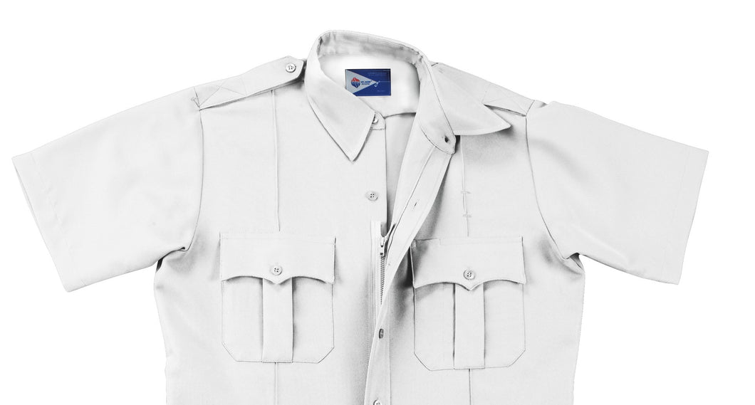 Liberty Uniform 767M Men's Short Sleeve Zipper Front Police Shirt - 100% Polyester
