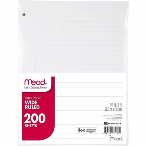 Mead Filler Paper