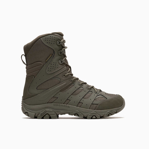 Merrell J004109 Moab 3 8" Tactical Zip Waterproof Boots - Dark Olive