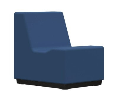 Moduform Roto-Molded Narrow Armless Modular Lounge Chair - 520-52 at ...