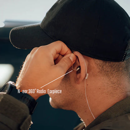 N-ear 360 Flexo Radio Earpiece with Standard Cord