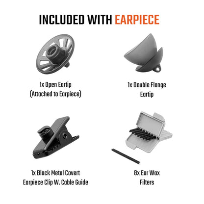 N-ear 360 Flexo Radio Earpiece with Standard Cord