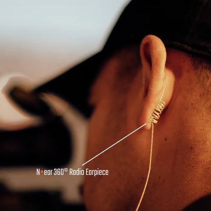 N-ear 360 Flexo Radio Earpiece with Braided Fiber Cord