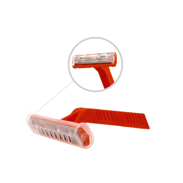 SBSHR Short Handle Security Razors, Orange, Single Blade at