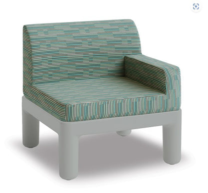 Norix KE12R Kube Outdoor Right Arm Chair