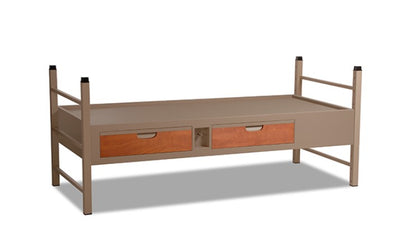 Norix Titan Series Steel Dorm Room Bunkable Panel-Base Bed