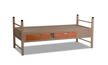 Load image into Gallery viewer, Norix Titan Series Steel Dorm Room Bunkable Panel-Base Bed
