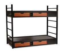 Load image into Gallery viewer, Norix Titan Series Steel Dorm Room Panel-Base Bunk Bed
